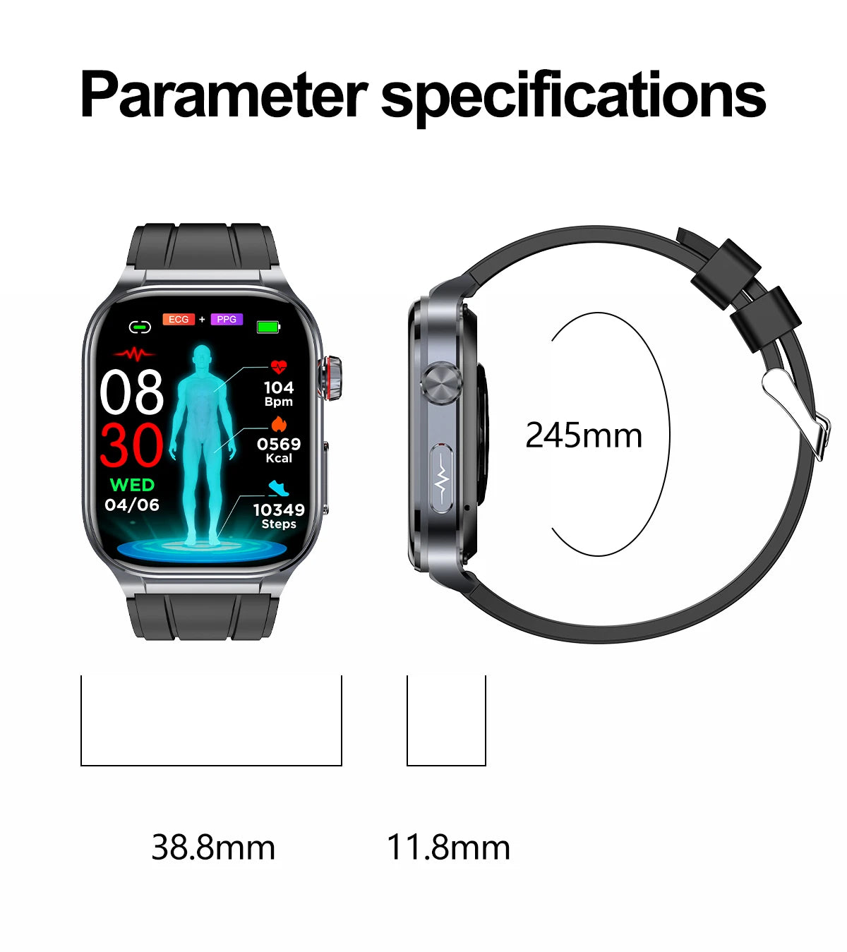 AMOLED Smart Watch ET588 Bluetooth Calling Sports Fitness Tracker